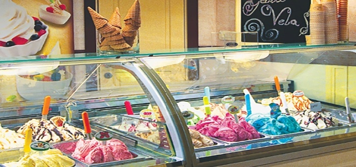 Una heladería es uno de los negocios rentables en Madrid