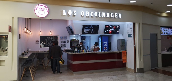 Local de la franquicia de taquerías Los Originales en México 