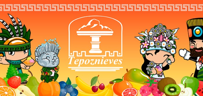 Logo de la marca mexicana de helados Tepoznieves