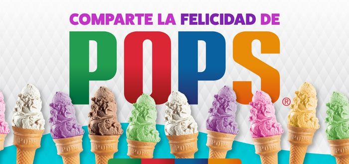 Logo de la heladería POPS