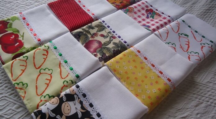 Cómo hacer paños de cocina para vender