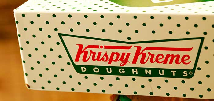 caja de donas cerrada de Krispy Kreme