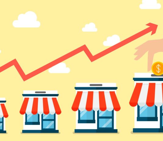 Franquicias rentables en México | 15 exitosas marcas para emprender ilustracion-mano-echando-moneda-establecimientos-franquicias