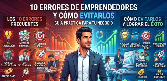 10 errores que cometen los emprendedores y formas de evitarlos en 2026 errores-de-emprendedores-mas-comunes